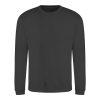 Just Hoods AWJH030 Awdis uniszex pamut környakú pulóver - Storm Grey
