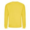 Just Hoods AWJH030 Awdis uniszex pamut környakú pulóver - Sun Yellow
