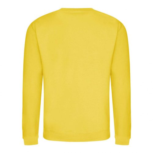 Just Hoods AWJH030 Awdis uniszex pamut környakú pulóver - Sun Yellow