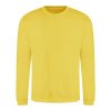 Just Hoods AWJH030 Awdis uniszex pamut környakú pulóver - Sun Yellow