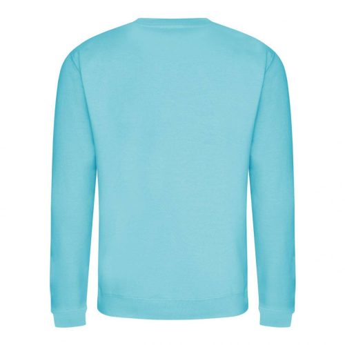 Just Hoods AWJH030 Awdis uniszex pamut környakú pulóver - Turquoise Surf