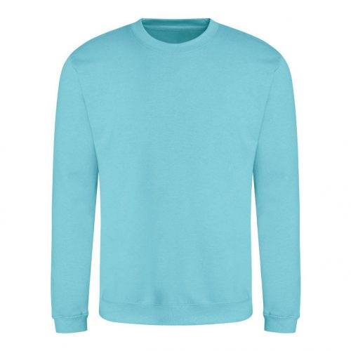 Just Hoods AWJH030 Awdis uniszex pamut környakú pulóver - Turquoise Surf