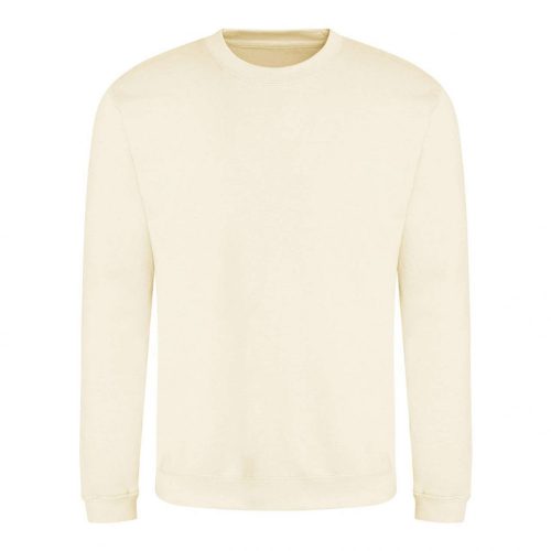 Just Hoods AWJH030 Awdis uniszex pamut környakú pulóver - Vanilla Milkshake