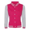 Just Hoods AWJH043F WOMEN'S VARSITY JACKET XS