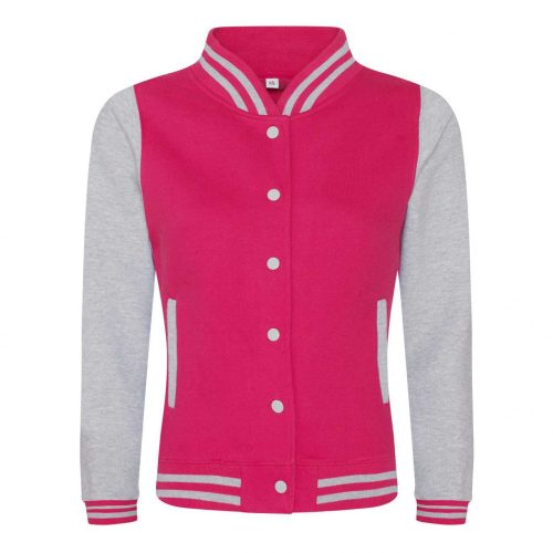 Just Hoods AWJH043F WOMEN'S VARSITY JACKET XS