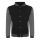 Just Hoods AWJH043 Varsity férfi pamut dzseki - Jet Black/Charcoal