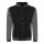 Just Hoods AWJH043 Varsity férfi pamut dzseki - Jet Black/Charcoal