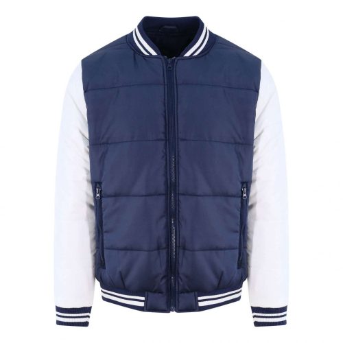 Just Hoods AWJH049 VARSITY PUFFER JACKET XS