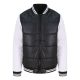 Just Hoods AWJH049 VARSITY PUFFER JACKET XS