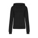 Just Hoods AWJH050F College női pamut cipzáros kapucnis pulóver - Deep Black