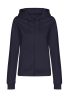 Just Hoods AWJH050F College női pamut cipzáros kapucnis pulóver - New French Navy