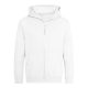 Just Hoods AWJH050J gyerek pamut cipzáros pulóver - Arctic White