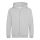 Just Hoods AWJH050J gyerek pamut cipzáros pulóver - Heather Grey
