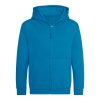 Just Hoods AWJH050J gyerek pamut cipzáros pulóver - Sapphire Blue