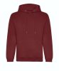 Just Hoods AWJH201 Organic pamut kapucnis pulóver - Burgundy