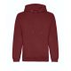 Just Hoods AWJH201 Organic pamut kapucnis pulóver - Burgundy