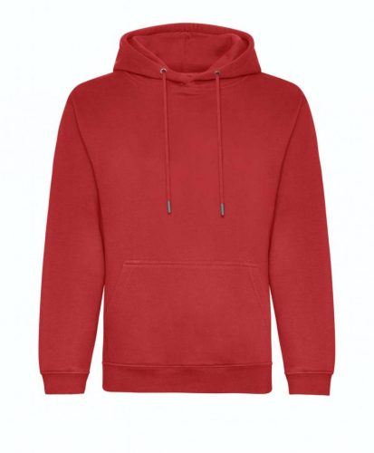 Just Hoods AWJH201 Organic pamut kapucnis pulóver - Fire Red