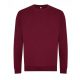 Just Hoods AWJH230 Organic pamut környakú pulóver - Burgundy