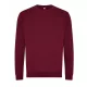 Just Hoods AWJH230 Organic pamut környakú pulóver - Burgundy