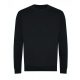 Just Hoods AWJH230 Organic pamut környakú pulóver - Deep Black