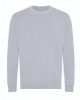 Just Hoods AWJH230 Organic pamut környakú pulóver - Heather Grey