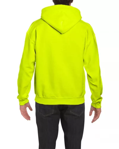 Gildan GI12500 Dryblend felnőtt kapucnis pulóver - Safety Green