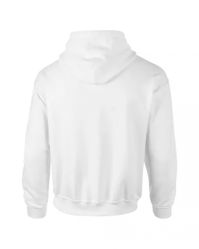 Gildan GI12500 Dryblend felnőtt kapucnis pulóver - White