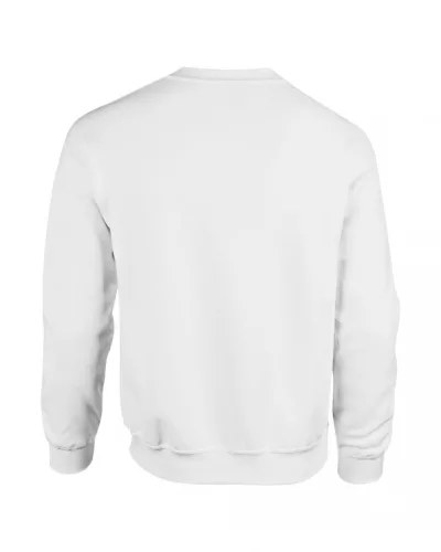 Gildan GI18000 Heavy blend felnőtt környakas pulóver - White