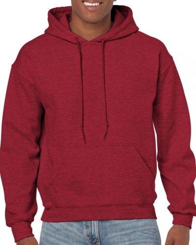Gildan GI18500 Heavy blend felnőtt kapucnis pulóver - Antique Cherry Red