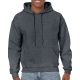 Gildan GI18500 Heavy blend felnőtt kapucnis pulóver - Dark Heather