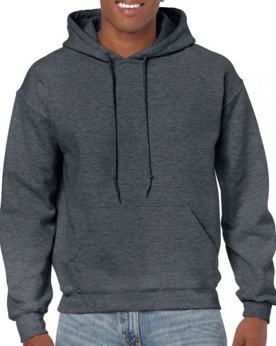 Gildan GI18500 Heavy blend felnőtt kapucnis pulóver - Dark Heather