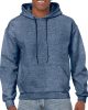 Gildan GI18500 Heavy blend felnőtt kapucnis pulóver - Heather Sport Dark Navy