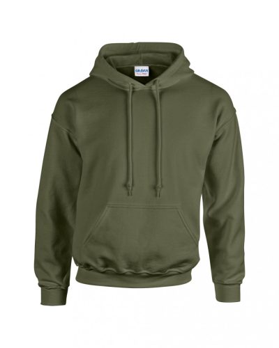 Gildan GI18500 Heavy blend felnőtt kapucnis pulóver - Military Green