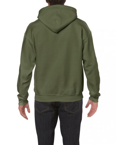 Gildan GI18500 Heavy blend felnőtt kapucnis pulóver - Military Green