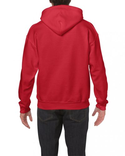 Gildan GI18500 Heavy blend felnőtt kapucnis pulóver - Red