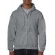 Gildan GI18600 Heavy blend felnőtt cipzáros kapucnis pulóver - Graphite Heather
