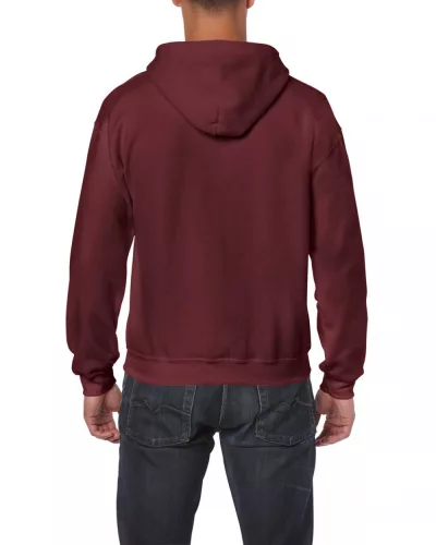 Gildan GI18600 Heavy blend felnőtt cipzáros kapucnis pulóver - Maroon