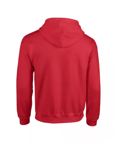 Gildan GI18600 Heavy blend felnőtt cipzáros kapucnis pulóver - Red