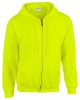 Gildan GI18600 Heavy blend felnőtt cipzáros kapucnis pulóver - Safety Green