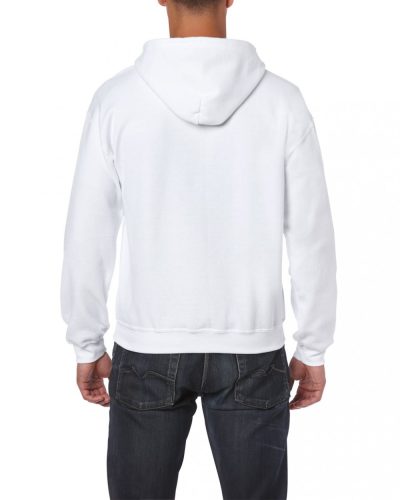 Gildan GI18600 Heavy blend felnőtt cipzáros kapucnis pulóver - White