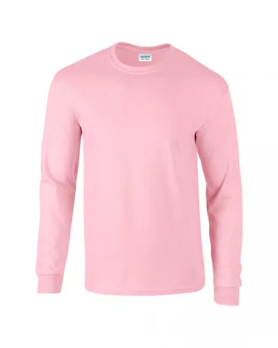 Gildan GI2400 ultra pamut felnőtt hosszú ujjú póló - Light Pink