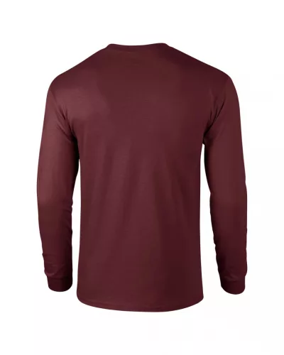 Gildan GI2400 ultra pamut felnőtt hosszú ujjú póló - Maroon