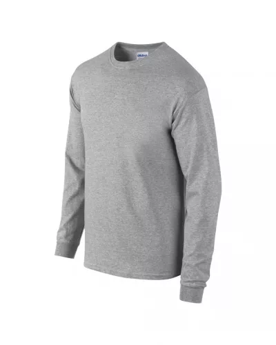 Gildan GI2400 ultra pamut felnőtt hosszú ujjú póló - Sport Grey
