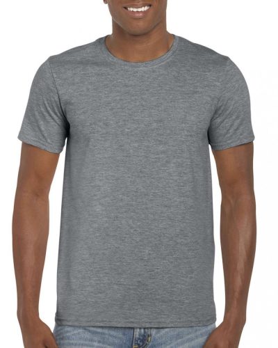 Gildan GI64000 Softstyle felnőtt póló - Graphite Heather