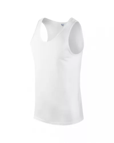 Gildan GI64200 Softstyle férfi pamut trikó - White