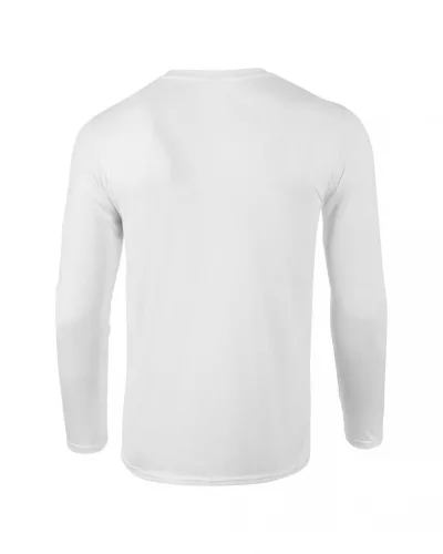 Gildan GI64400 Softstyle felnőtt hosszú ujjú póló - White