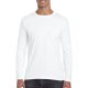 Gildan GI64400 Softstyle felnőtt hosszú ujjú póló - White