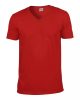 Gildan GI64V00 Softstyle felnőtt V-nyakú póló - Red