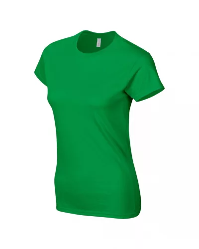 Gildan 64000L Softstyle női pamut póló - Irish Green