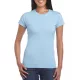 Gildan 64000L Softstyle női pamut póló - Light Blue
